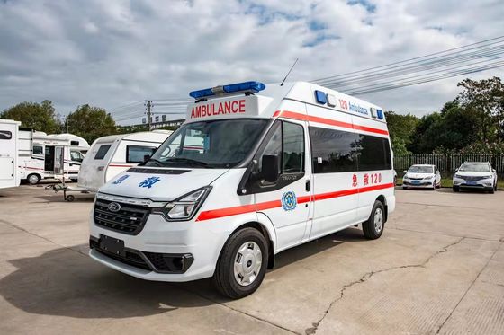 Buy Ford Transit Medical Emergency Ambulance White 4×2 Diesel Oil online manufacture