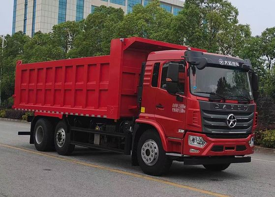 Dayun self-unloading cargo transport truck three-axle rear drive diesel 3 seats 8×2 manual transmission 30 tons