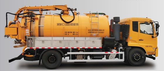 Powerful Cleaning Suction Truck C13000 For Heavy Duty Waste Management