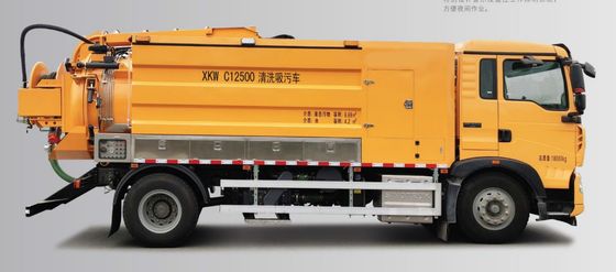 Versatile C12500 Waste Water Suction Truck For Industrial Cleaning
