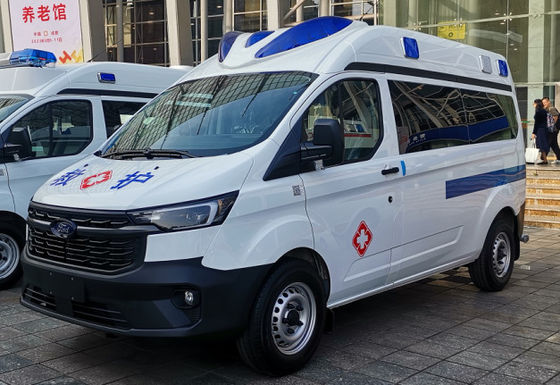 Good price White Ford Transit Ambulance 8 Seaters Gasoline Medical Ambulance online
