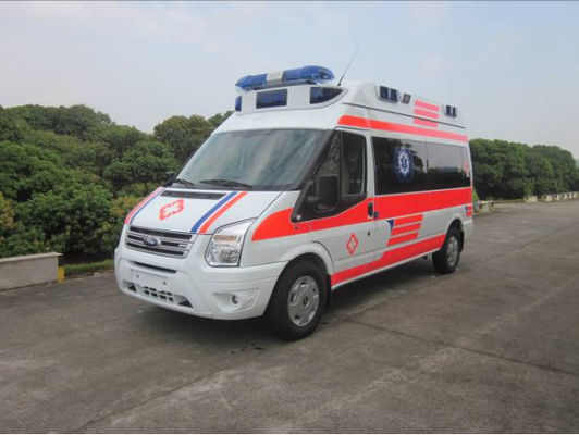 Good price 9 Seats Ford Transit Ambulance 6 Seater Medi Cal Ambulance Front Rear Drive 4×2 online