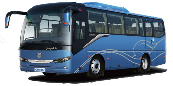 Good price Blue Diesel 31 Seater 40 Seater Coach Traffic Bus Rear Rear Drive 6×2 online