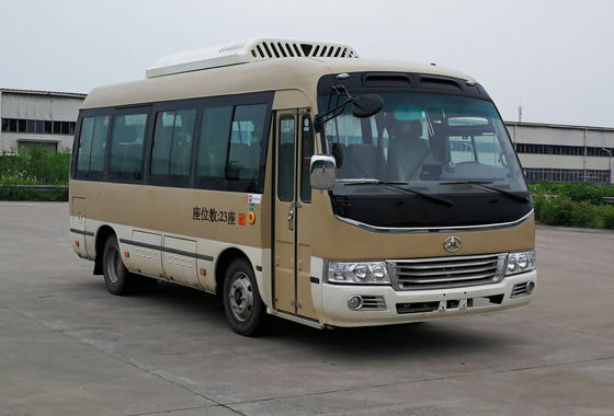 Good price Brown 23 Seater Electric Bus EV Roadways Electric Passenger Bus online