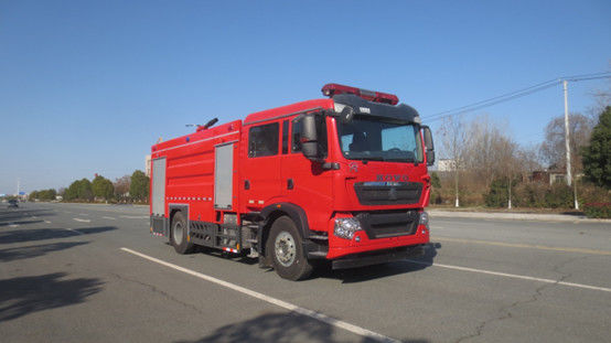 Good price SINOTRUK 8000 Liter Water Tank Fire Truck 6 Seats Rear Drive Diesel 4×2 Manual Transmission online