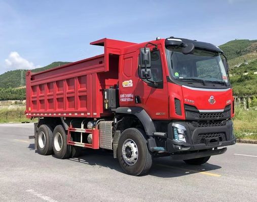 Good price Three Axle Diesel 3 Seater Dump Cargo Truck Rear Drive 6×4 Manual Transmission online