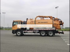 Heavy duty truck cleaning and suction truck